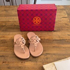 Tory Burch Blush _Taupe Thong Sandals